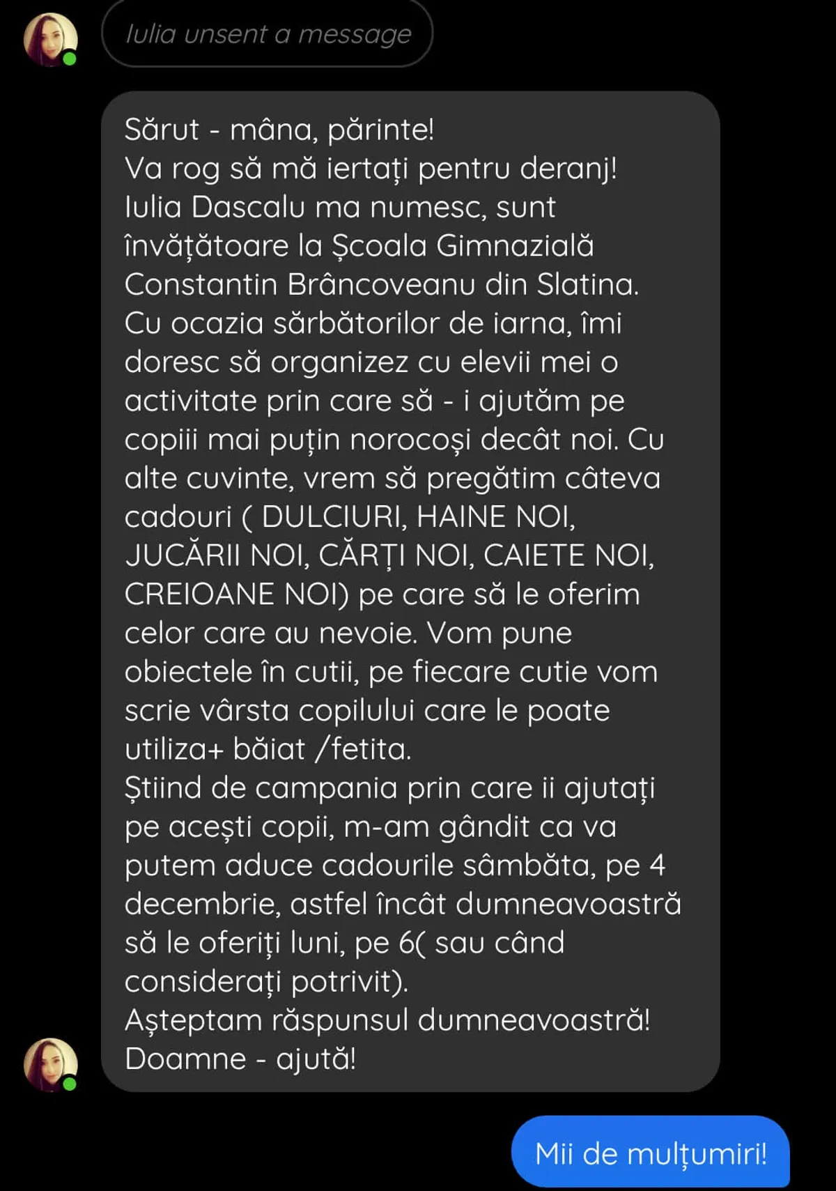 Asociație — noiembrie 2021