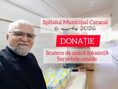 Pentru Spitalul Municipal Caracal — martie 2026